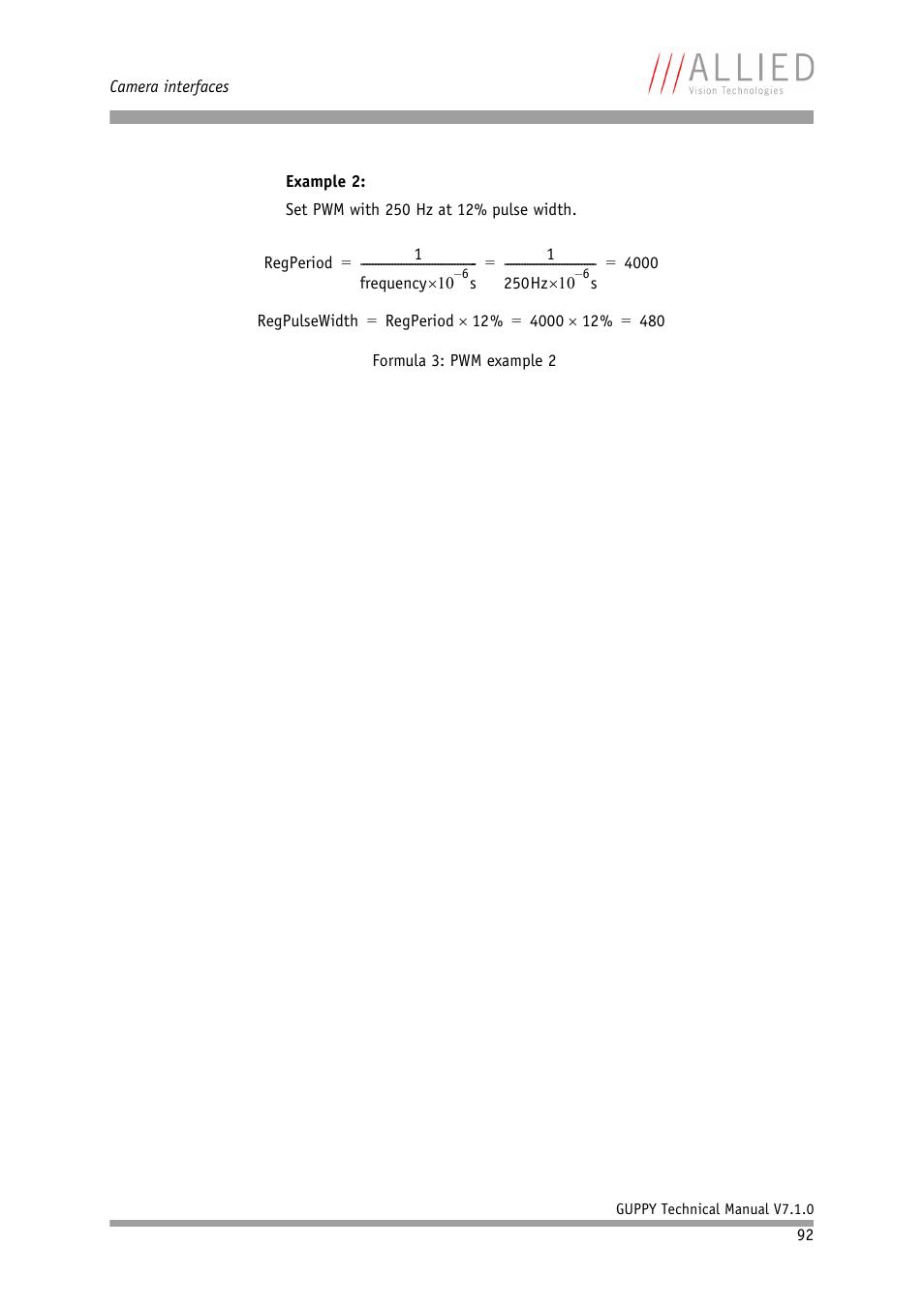 ALLIED Vision Technologies Guppy F-503 User Manual | Page 92 / 293