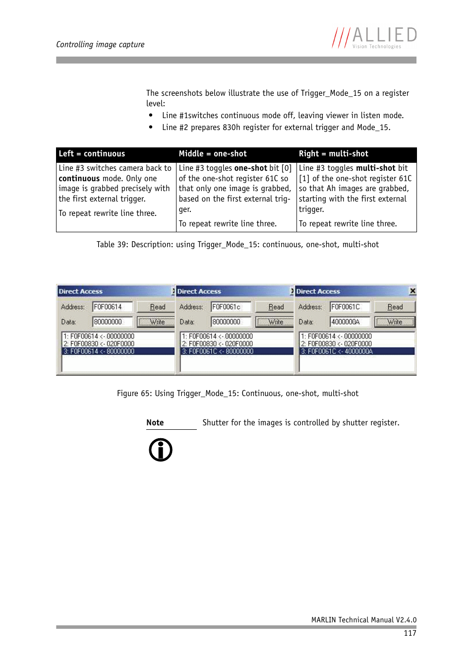 ALLIED Vision Technologies Marlin F-201 User Manual | Page 117 / 247