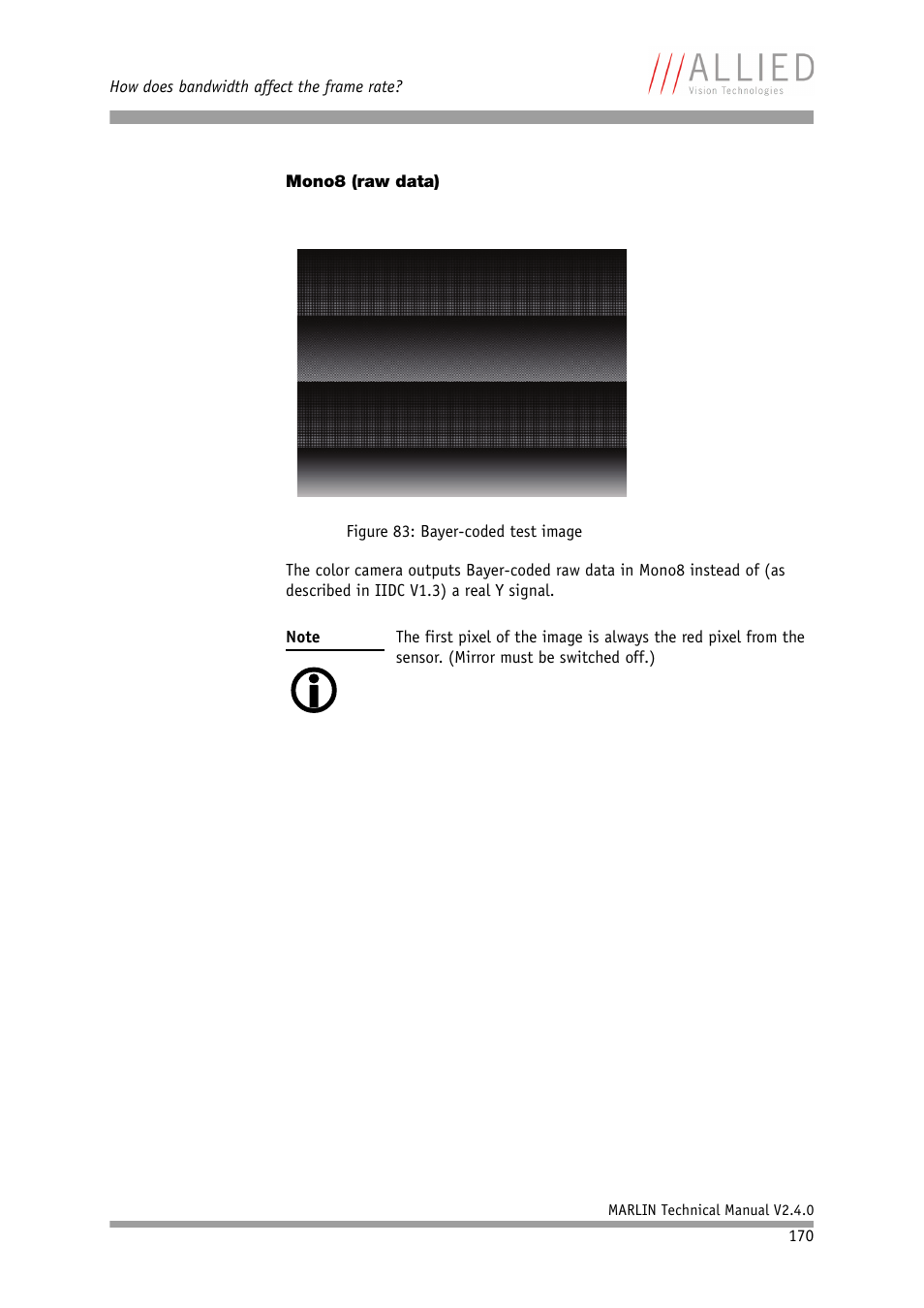 Mono8 (raw data) | ALLIED Vision Technologies Marlin F-201 User Manual | Page 170 / 247
