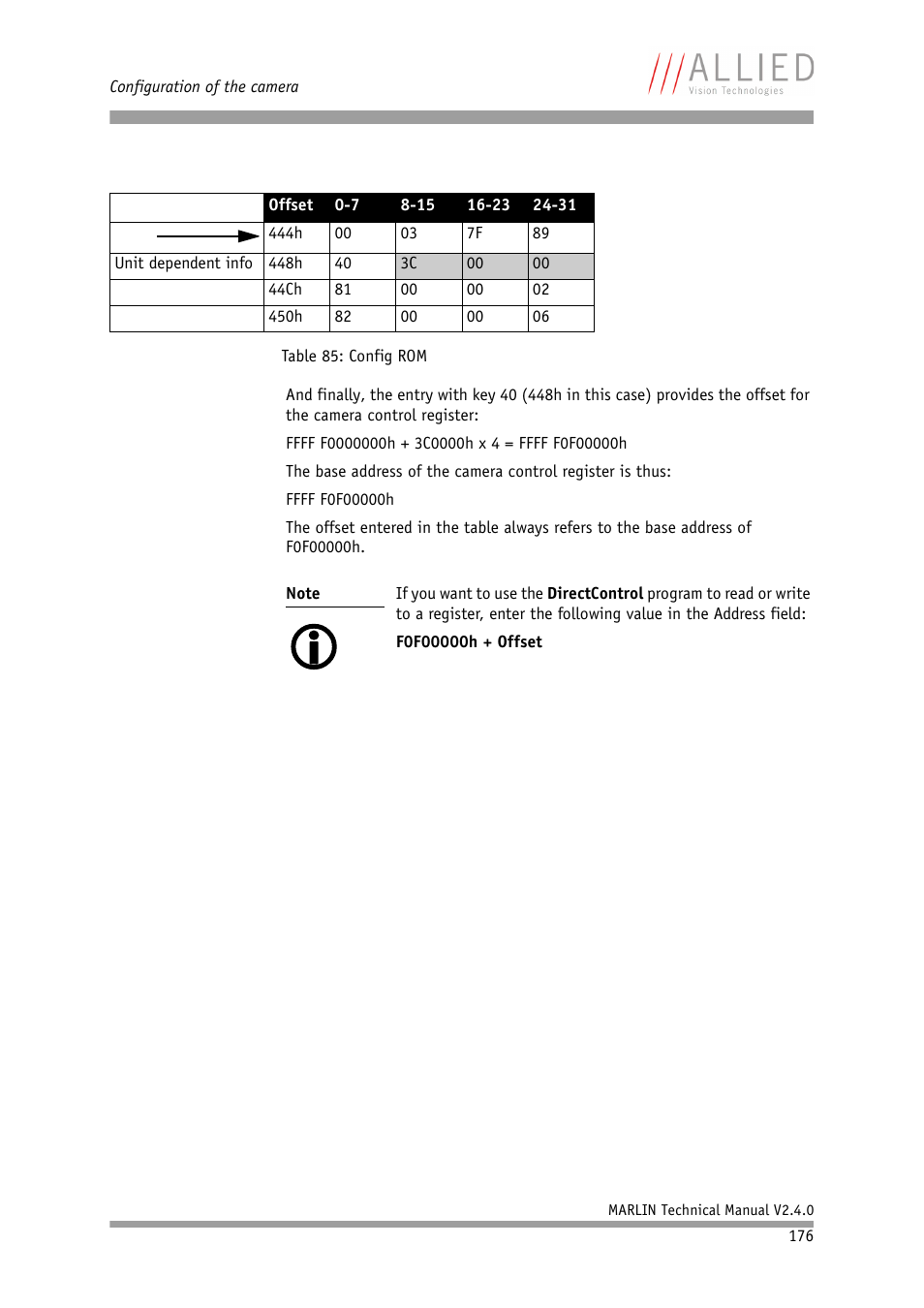 ALLIED Vision Technologies Marlin F-201 User Manual | Page 176 / 247