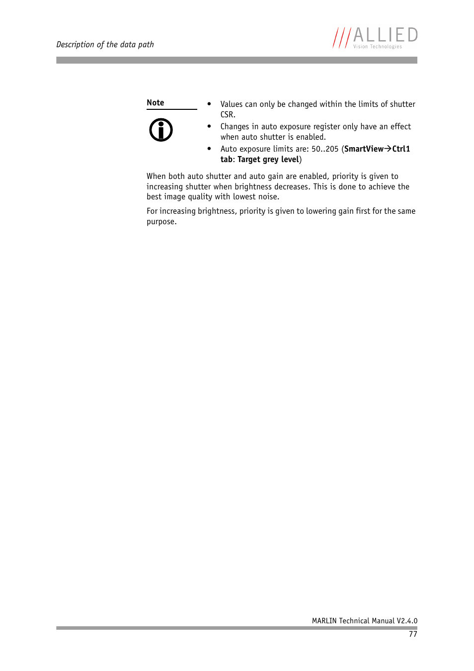 ALLIED Vision Technologies Marlin F-201 User Manual | Page 77 / 247