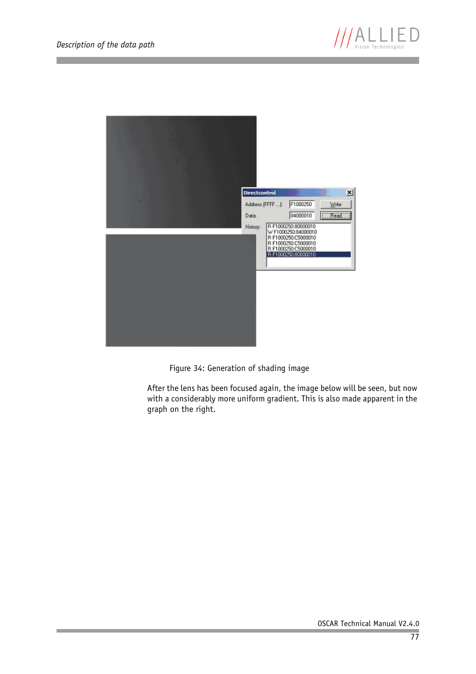 ALLIED Vision Technologies Oscar F-810 User Manual | Page 77 / 212