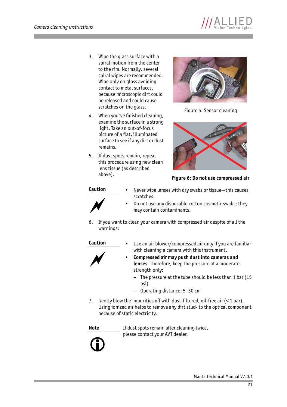 ALLIED Vision Technologies Manta G-917 User Manual | Page 21 / 156