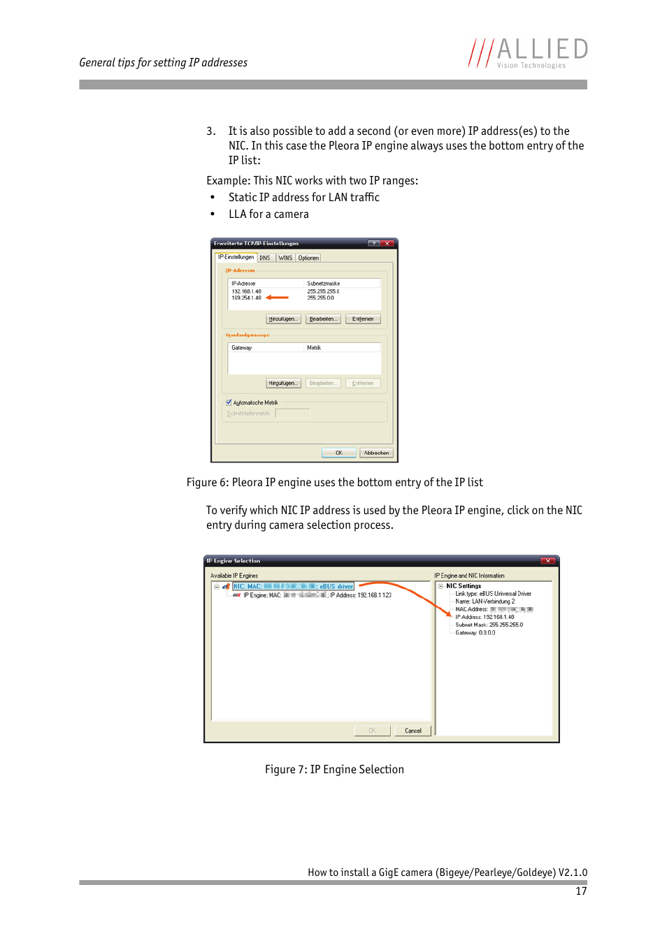 ALLIED Vision Technologies Goldeye P-032 SWIR User Manual | Page 17 / 50