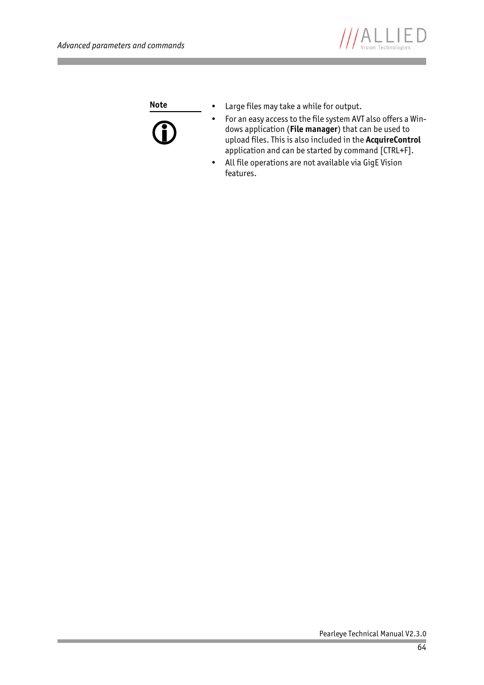 ALLIED Vision Technologies Pearleye P-030 LWIR User Manual | Page 64 / 84