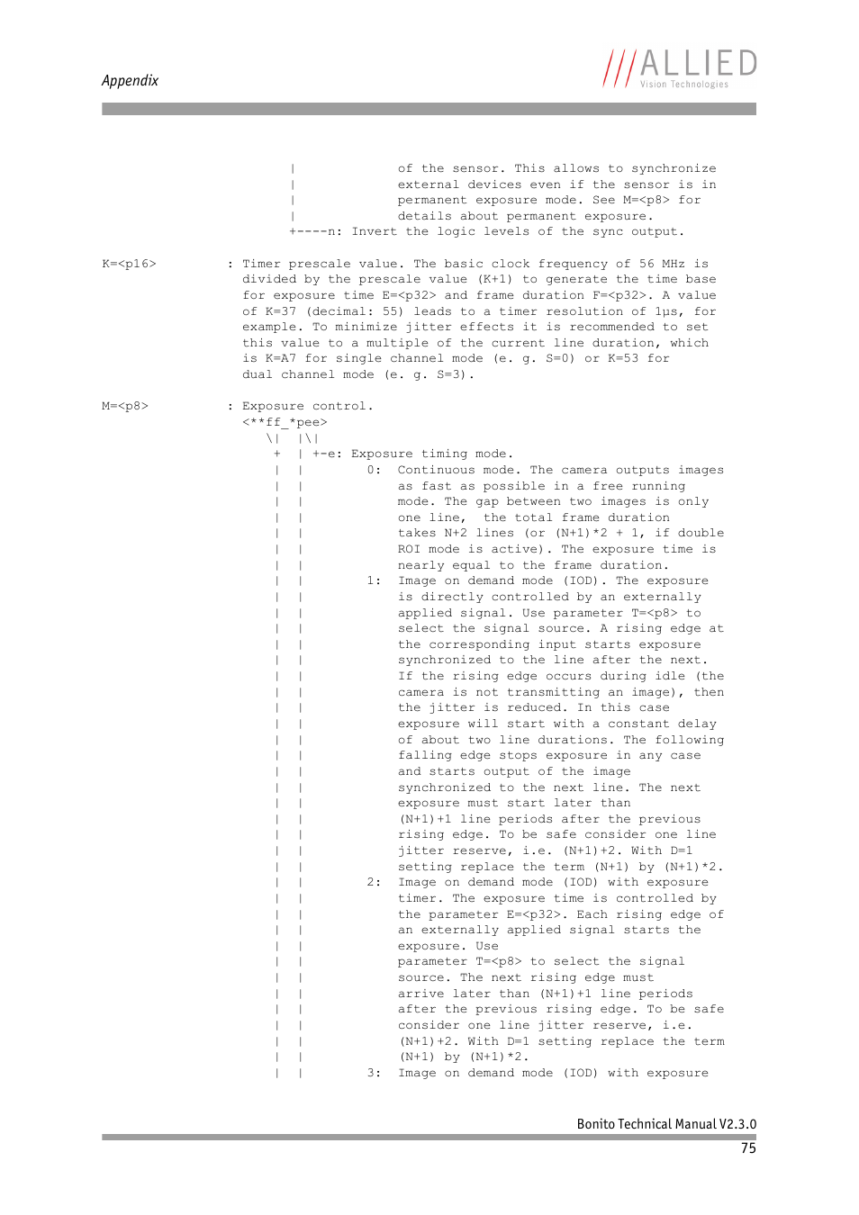 ALLIED Vision Technologies Bonito CL-400 200 fps User Manual | Page 75 / 80