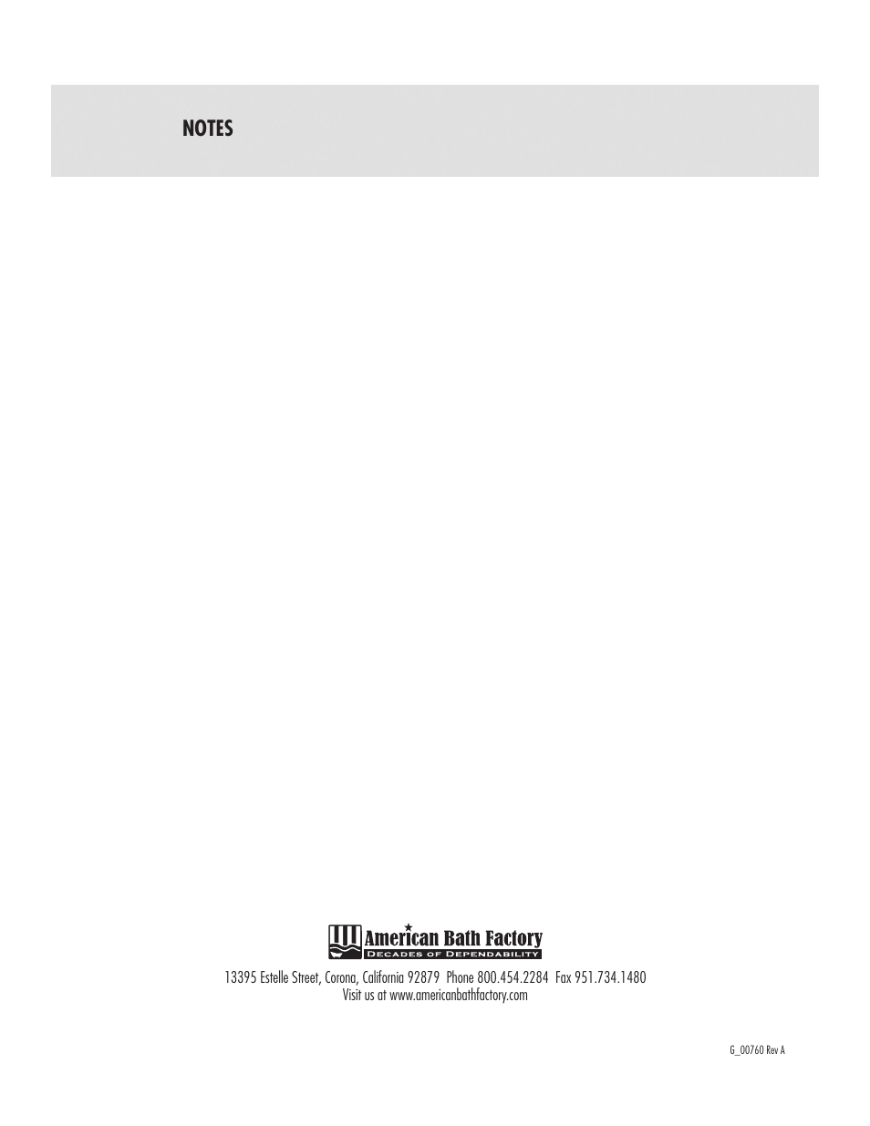 American Bath Factory Double Supreme Carolina Shower User Manual | Page 10 / 10
