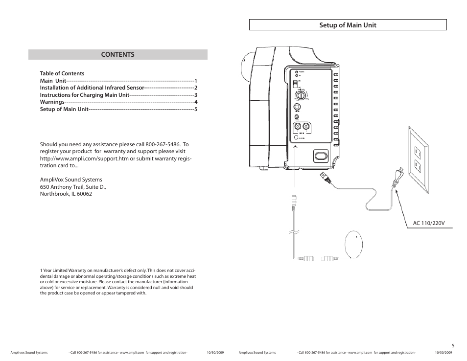 AmpliVox SIR285 User Manual | Page 2 / 4