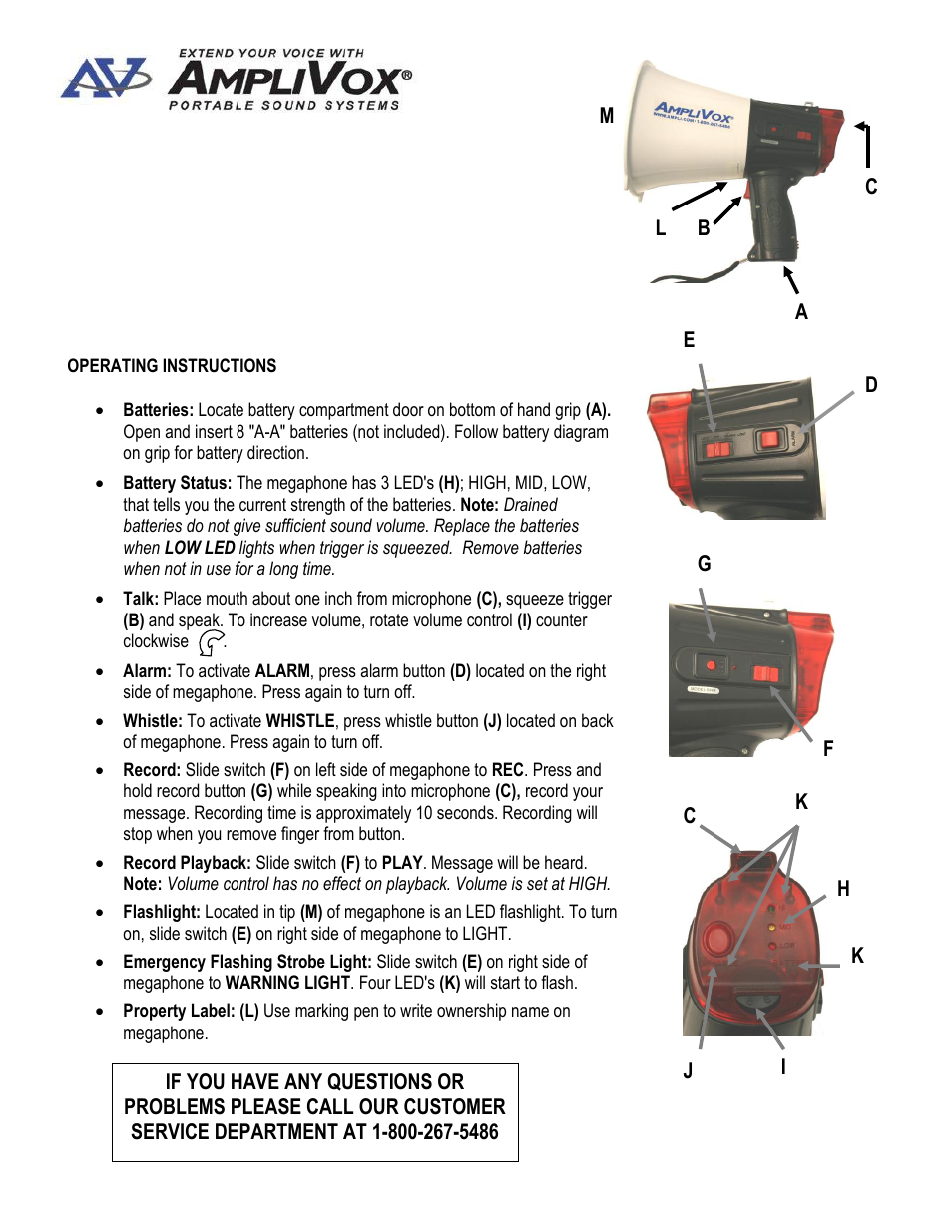 AmpliVox S604 User Manual | 2 pages