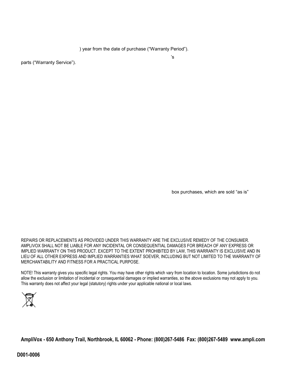 AmpliVox S604 User Manual | Page 2 / 2