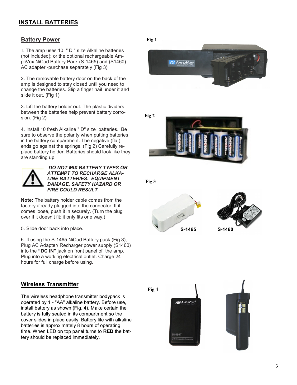 AmpliVox SW615A User Manual | Page 3 / 6