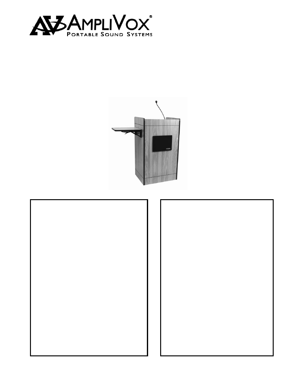 AmpliVox SW3230 User Manual | 12 pages