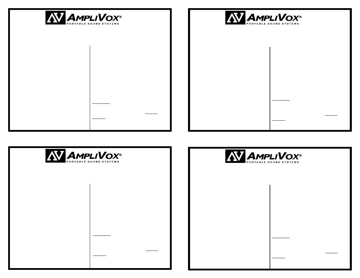 AmpliVox S1460 User Manual | 2 pages