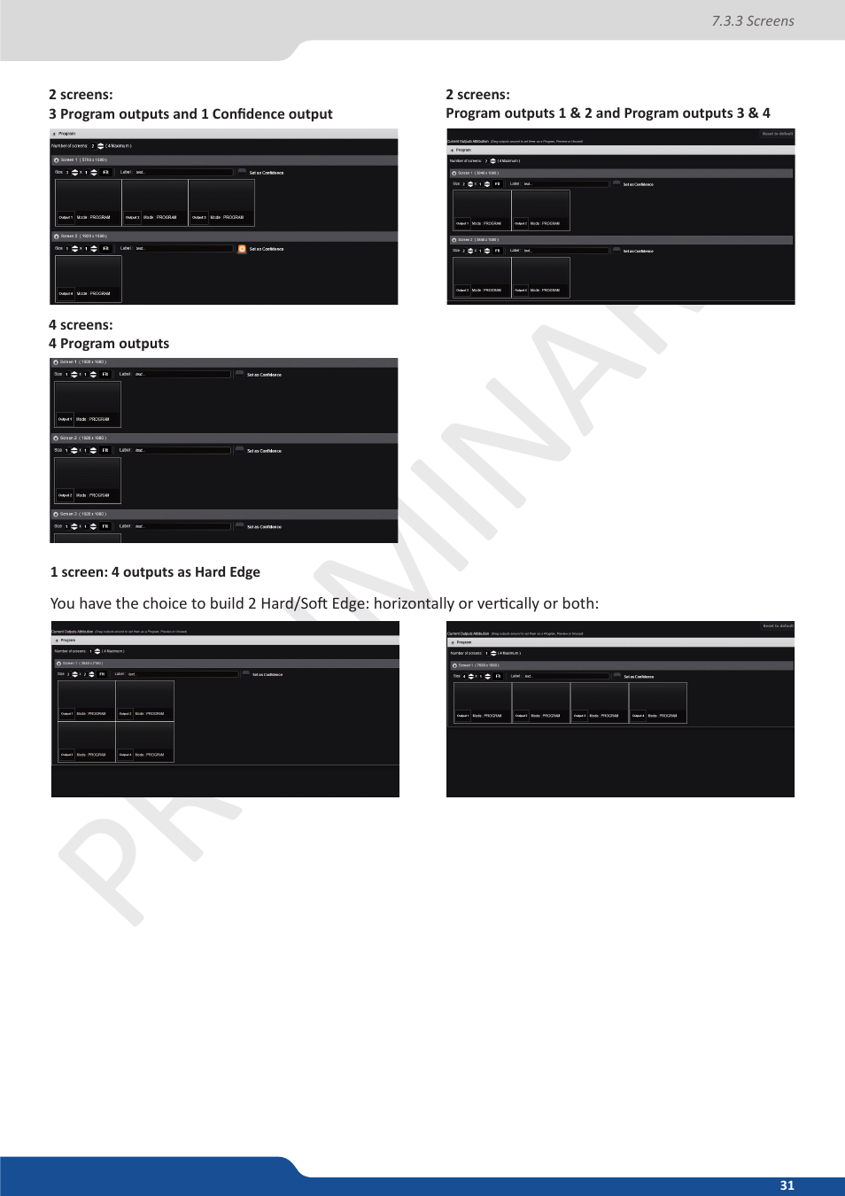 Preliminar y preliminar y | Analog Way Ascender 48 User Manual | Page 31 / 81