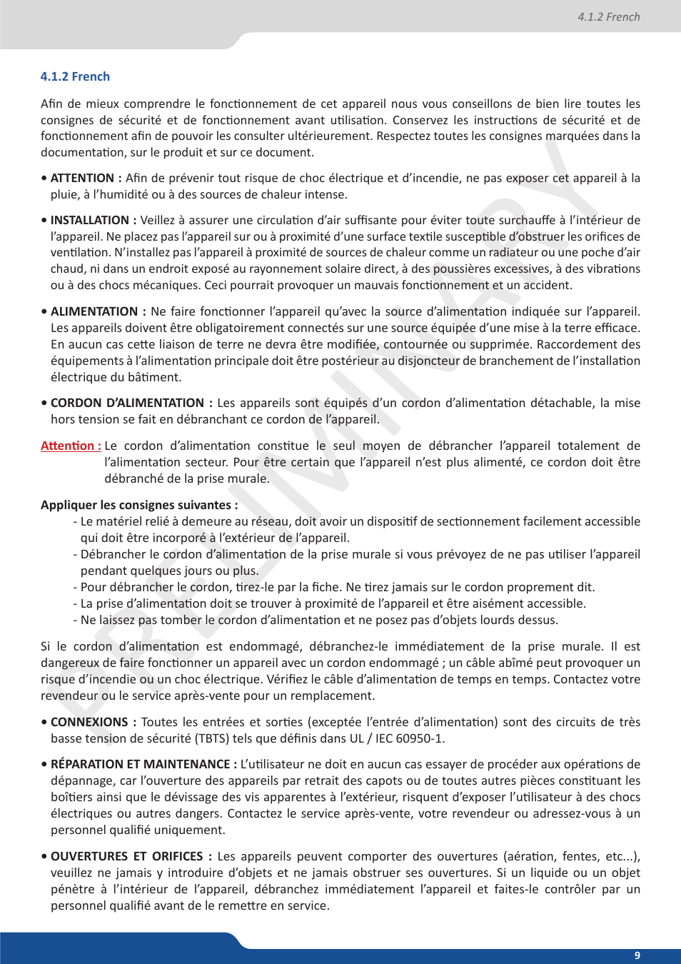 2 french, Preliminar y preliminar y | Analog Way Ascender 48 User Manual | Page 9 / 81