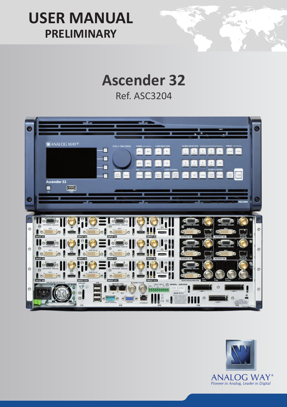 Analog Way Ascender 32 User Manual | 81 pages