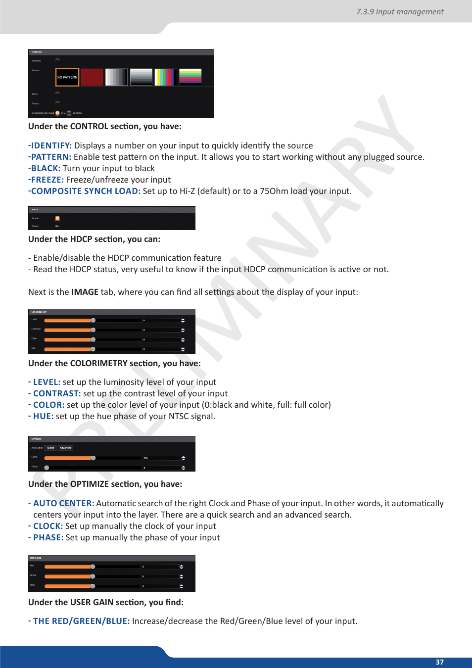 Preliminar y preliminar y | Analog Way Ascender 32 User Manual | Page 37 / 81