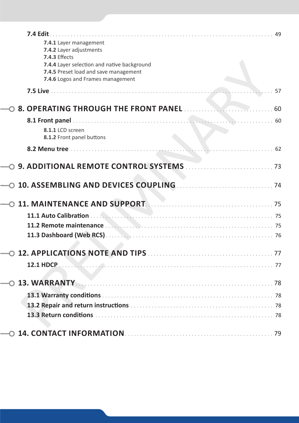 Preliminar y preliminar y | Analog Way Ascender 32 User Manual | Page 5 / 81