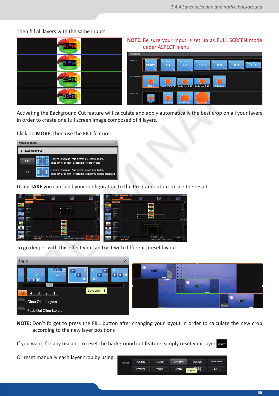 Preliminar y preliminar y | Analog Way Ascender 32 User Manual | Page 55 / 81