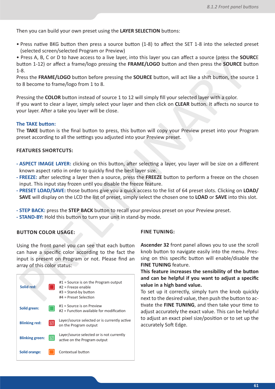 Preliminar y preliminar y | Analog Way Ascender 32 User Manual | Page 61 / 81