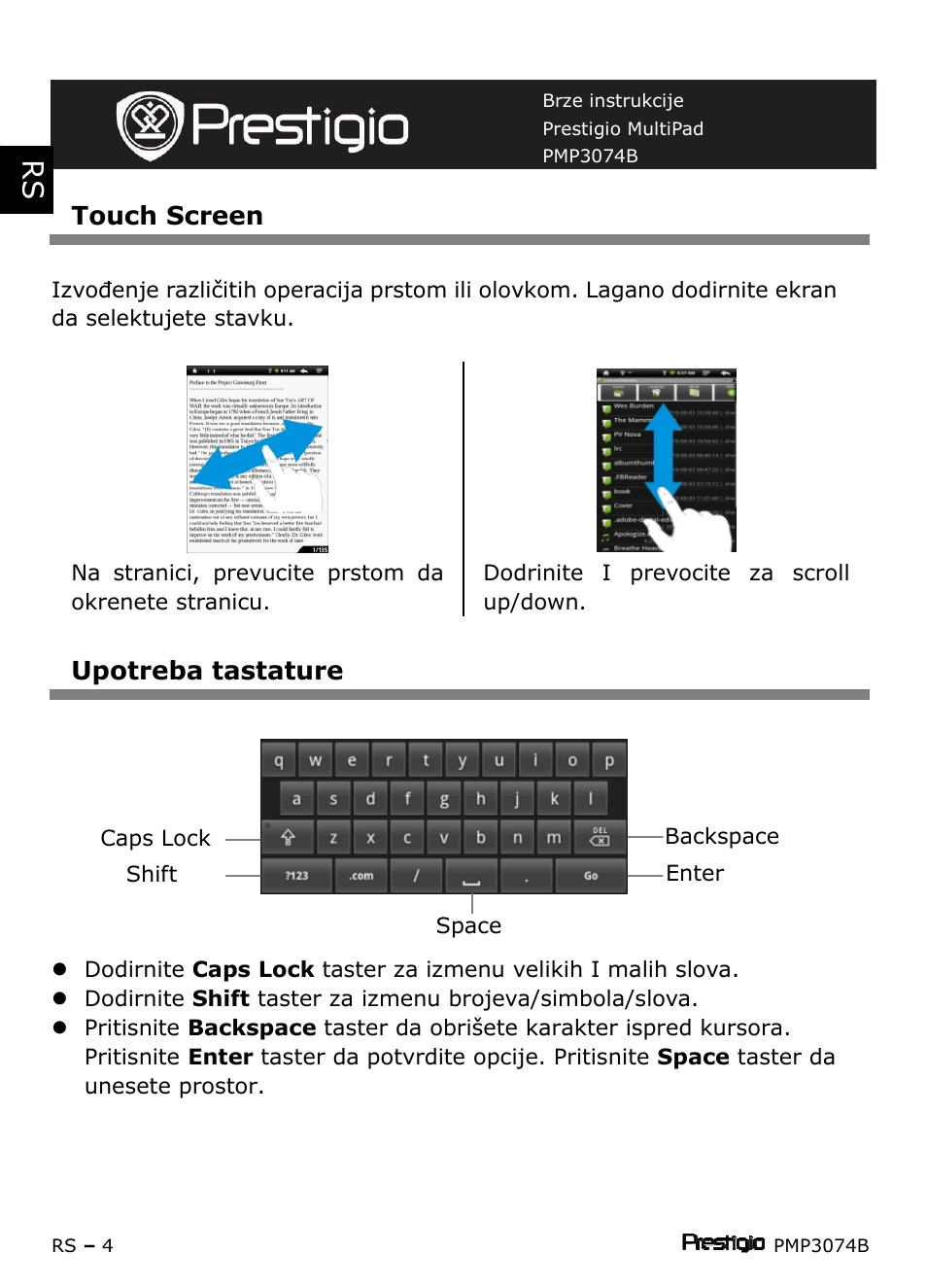 PRESTIGIO Multipad PMP3074B User Manual | Page 112 / 145