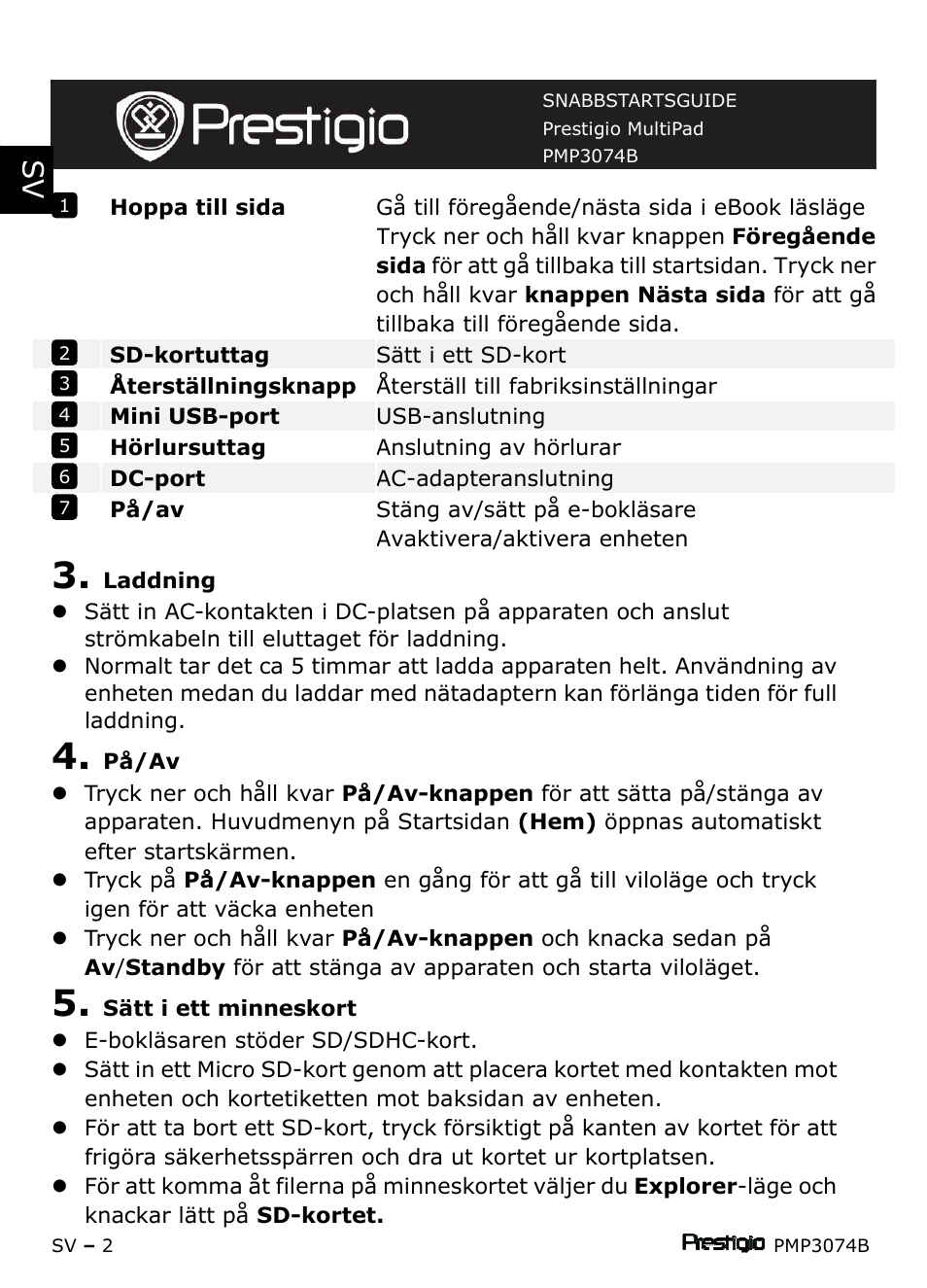 PRESTIGIO Multipad PMP3074B User Manual | Page 128 / 145
