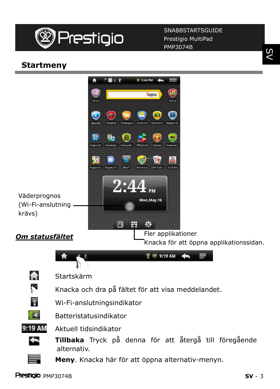 PRESTIGIO Multipad PMP3074B User Manual | Page 129 / 145