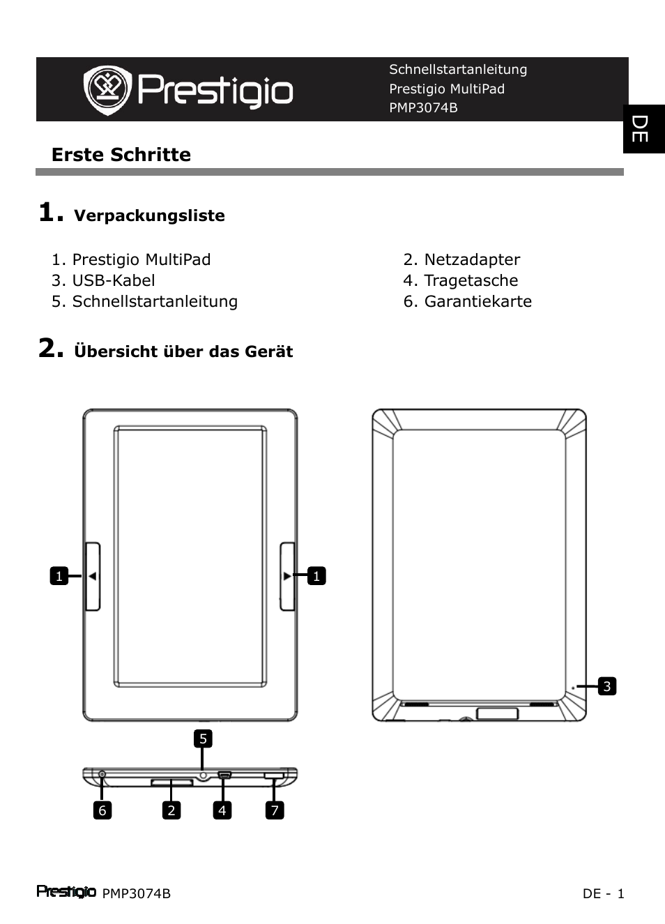 PRESTIGIO Multipad PMP3074B User Manual | Page 25 / 145