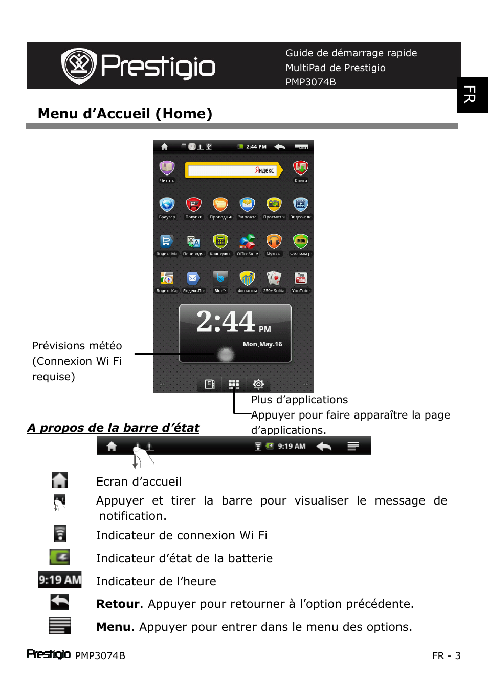 PRESTIGIO Multipad PMP3074B User Manual | Page 45 / 145