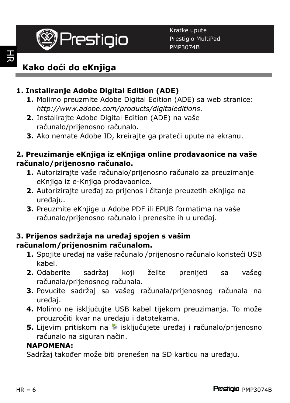 PRESTIGIO Multipad PMP3074B User Manual | Page 60 / 145