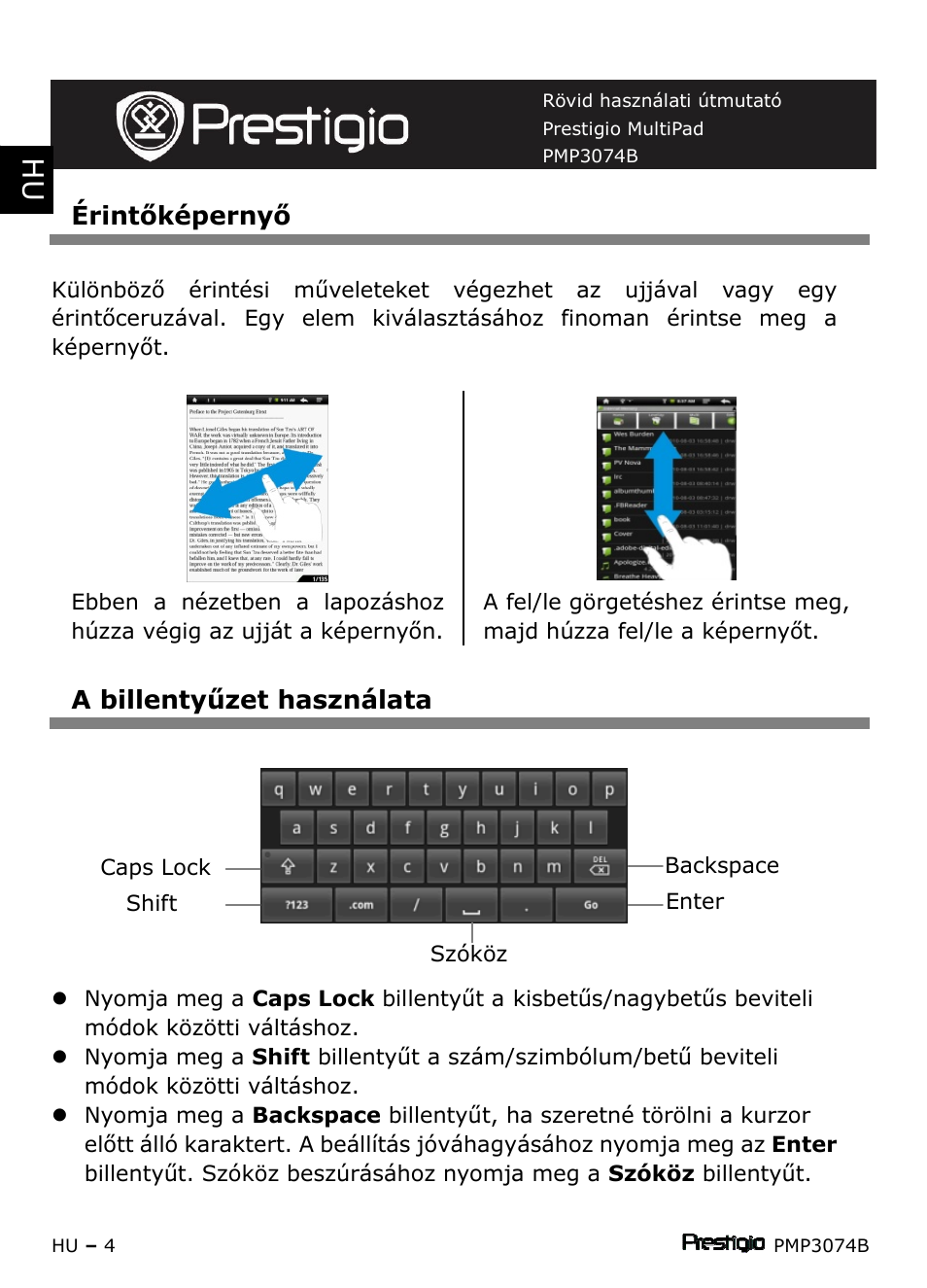 PRESTIGIO Multipad PMP3074B User Manual | Page 64 / 145