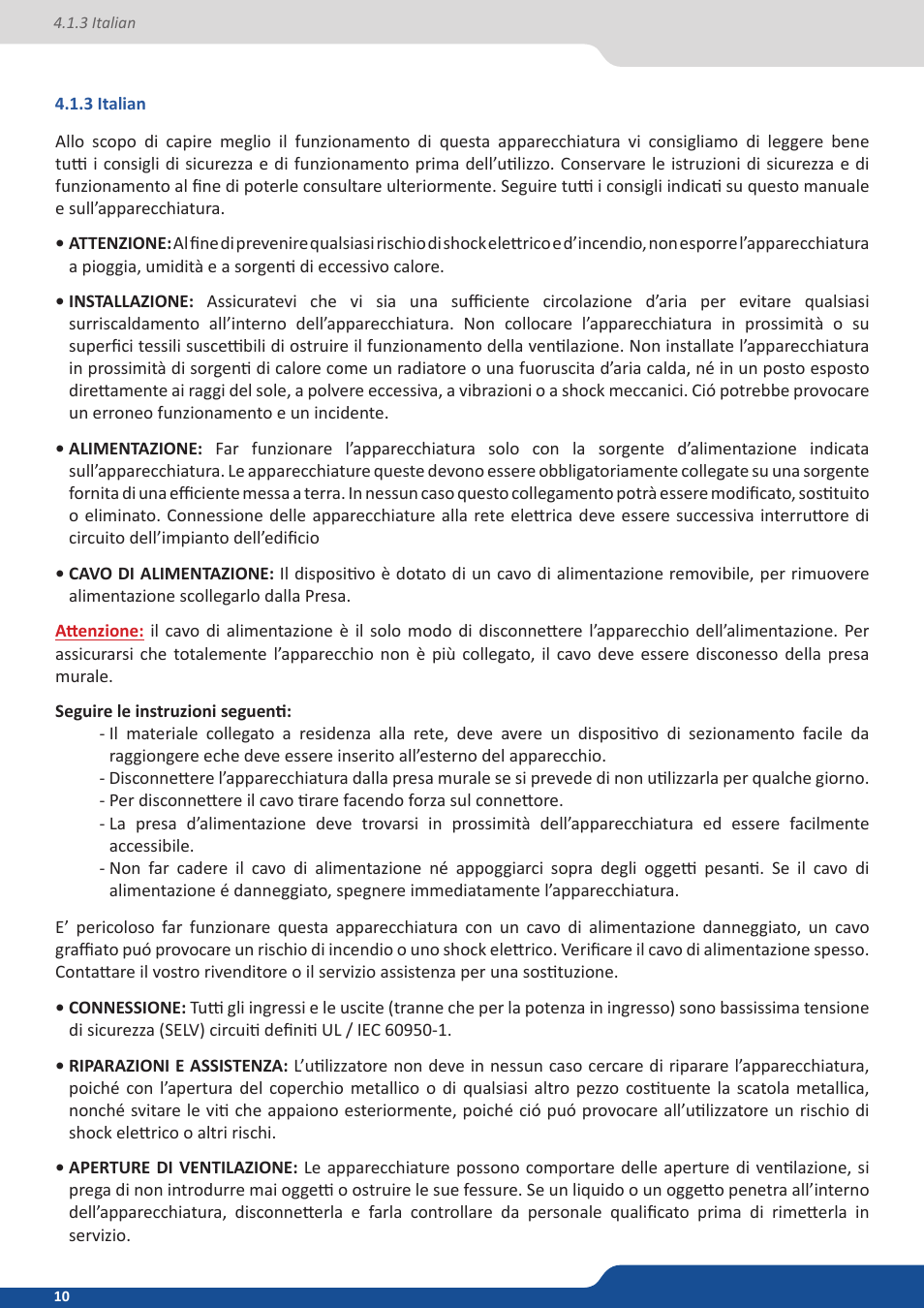 3 italian | Analog Way SmartMatriX Ultra User Manual | Page 10 / 82