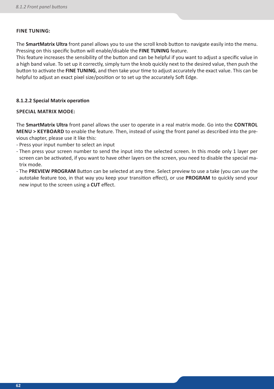 Analog Way SmartMatriX Ultra User Manual | Page 62 / 82