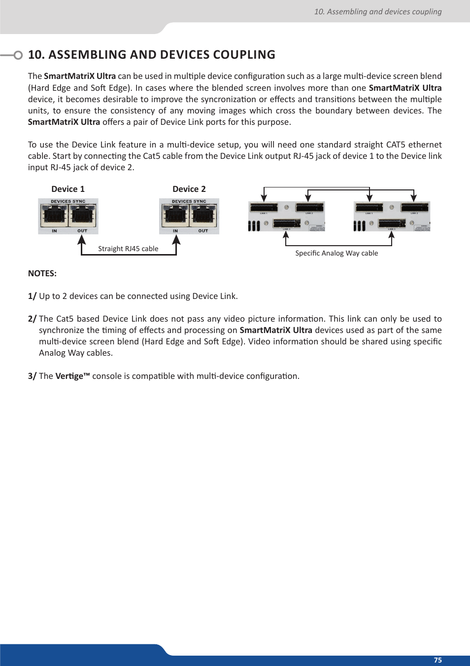 Assembling and devices coupling | Analog Way SmartMatriX Ultra User Manual | Page 75 / 82