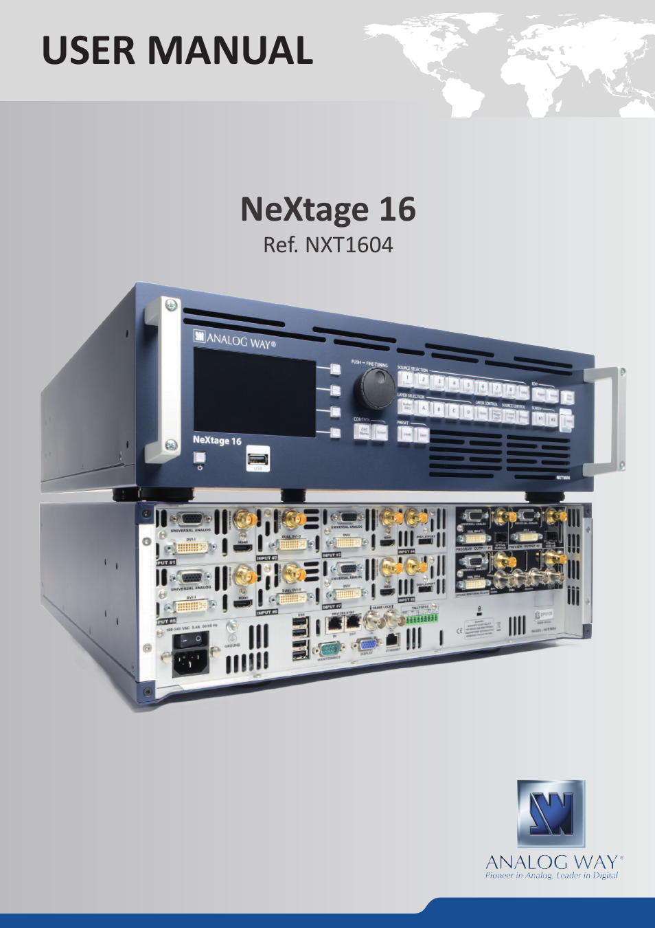 Analog Way NeXtage 16 User Manual | 81 pages