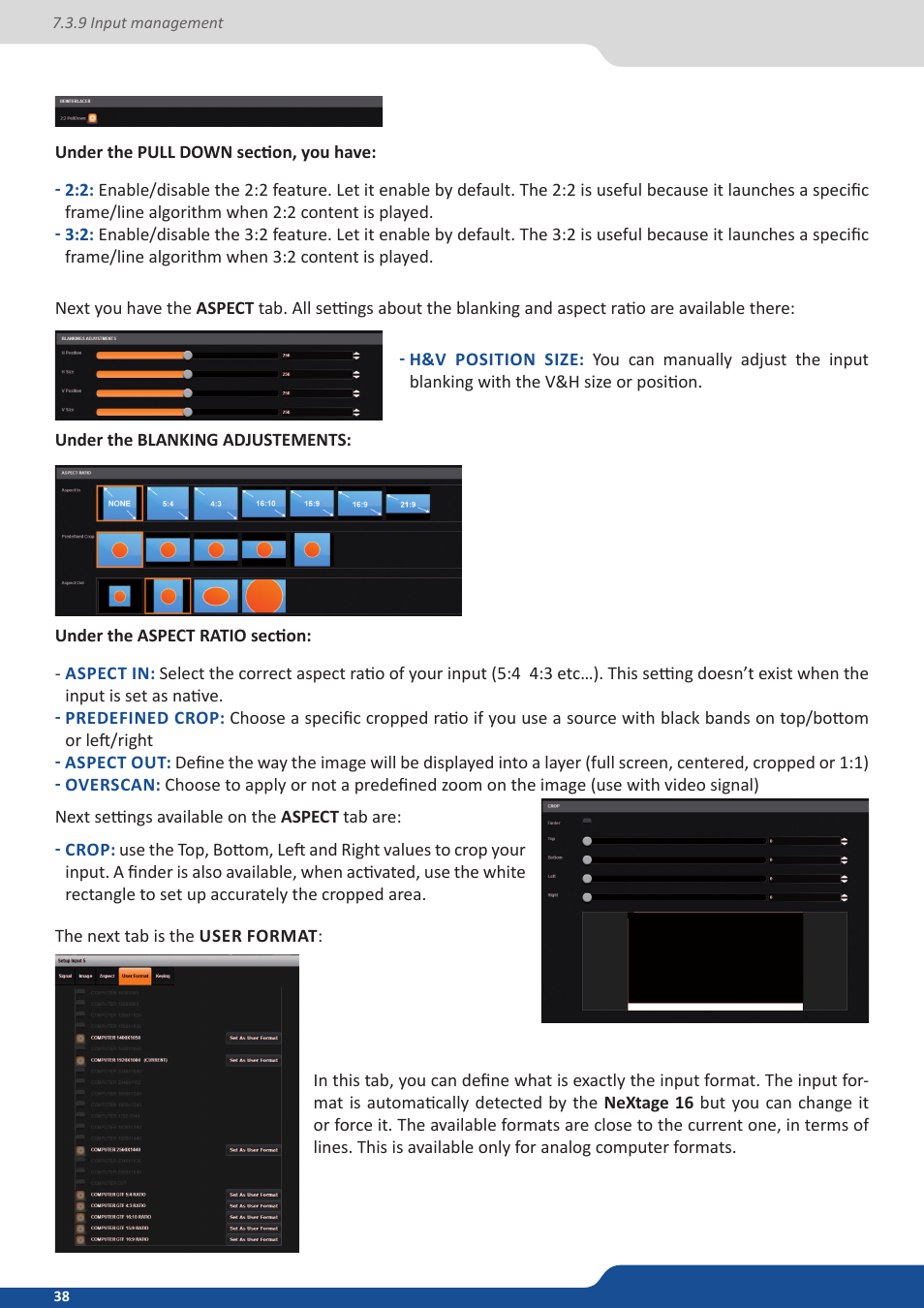 Analog Way NeXtage 16 User Manual | Page 38 / 81