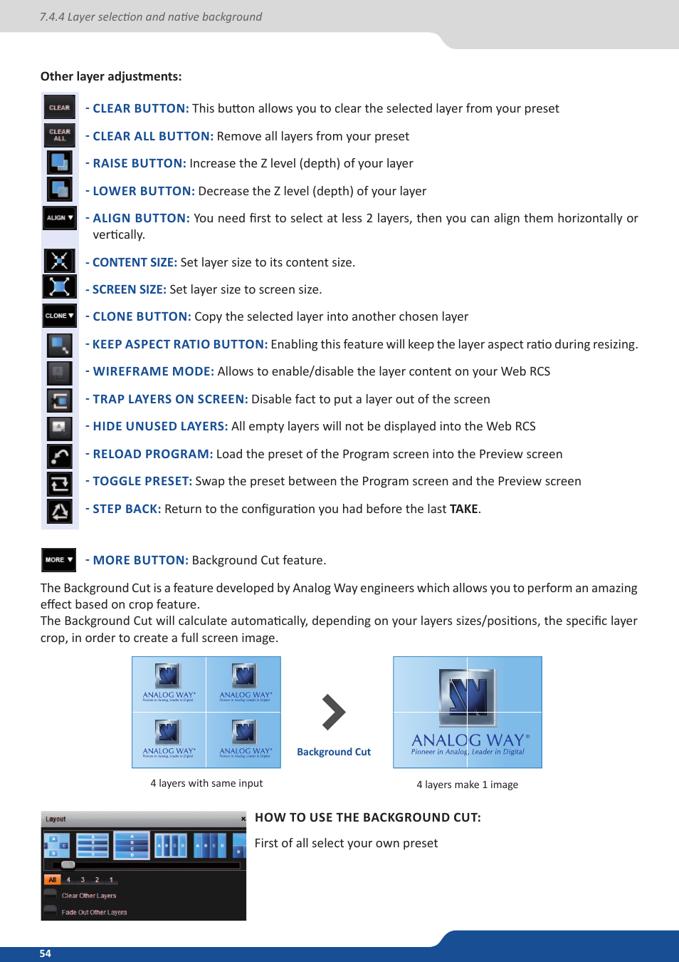 Analog Way NeXtage 16 User Manual | Page 54 / 81