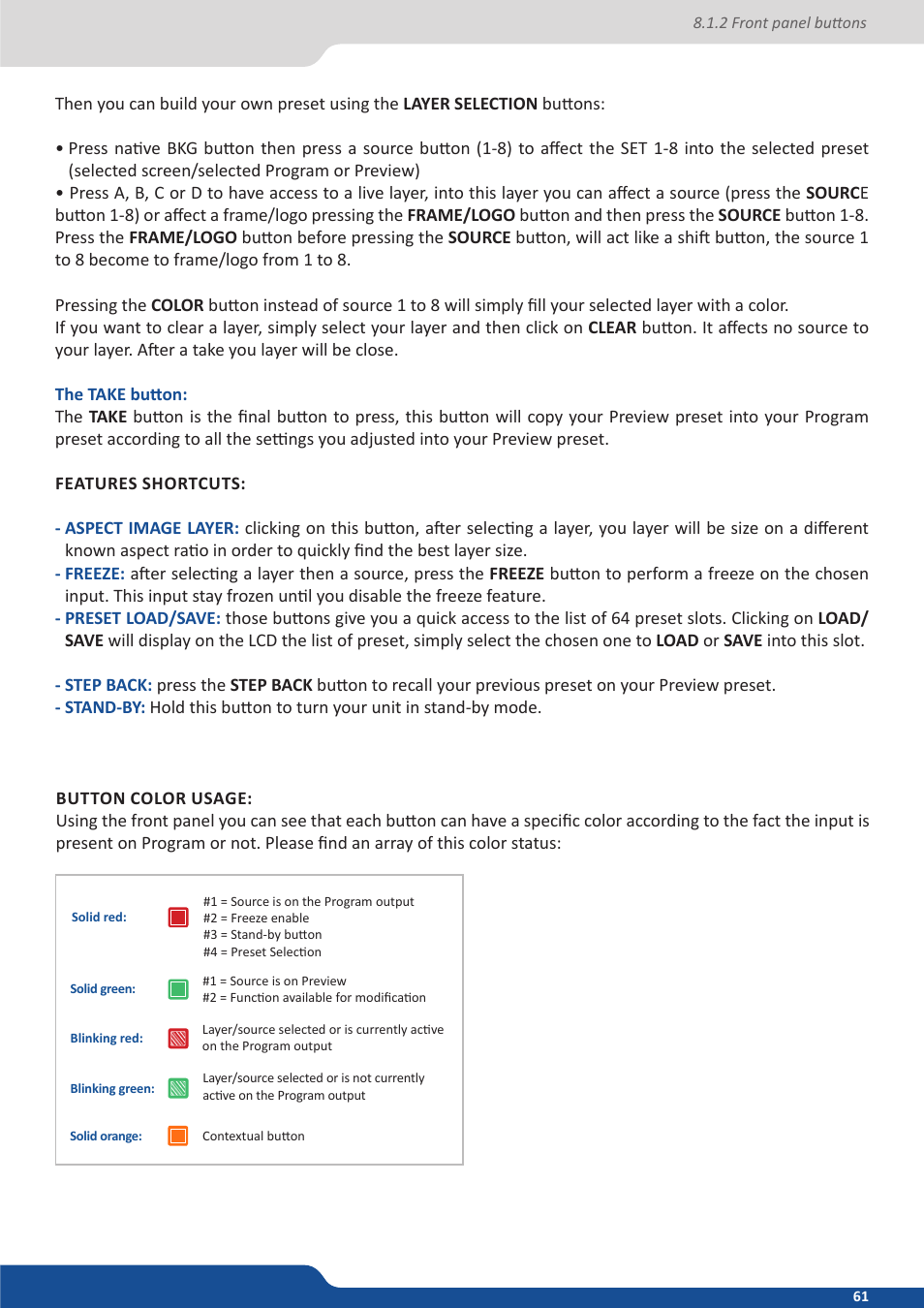 Analog Way NeXtage 16 User Manual | Page 61 / 81