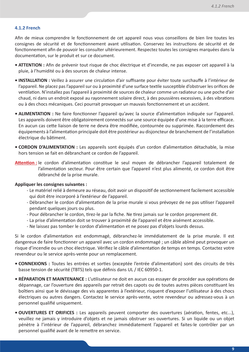 2 french | Analog Way NeXtage 16 User Manual | Page 9 / 81