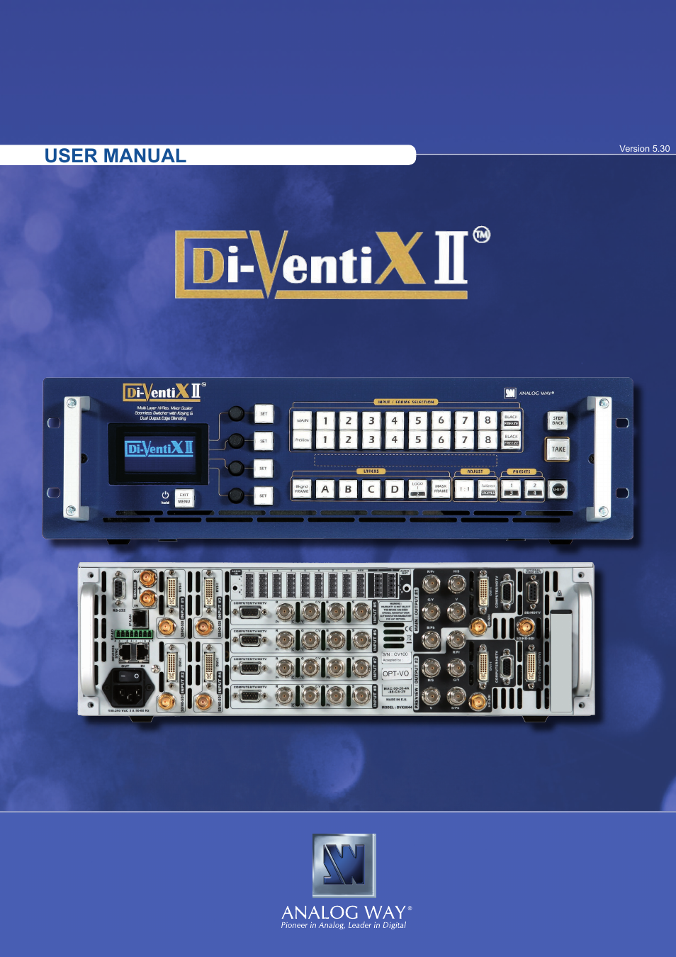 Analog Way Di-VentiX II User Manual | 88 pages