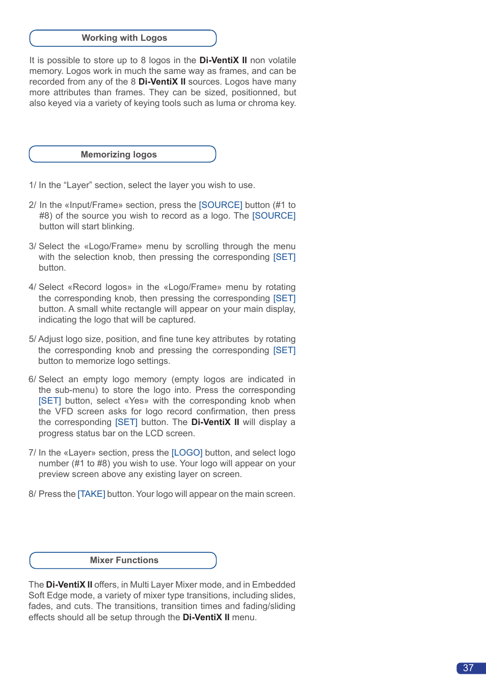 Analog Way Di-VentiX II User Manual | Page 39 / 88