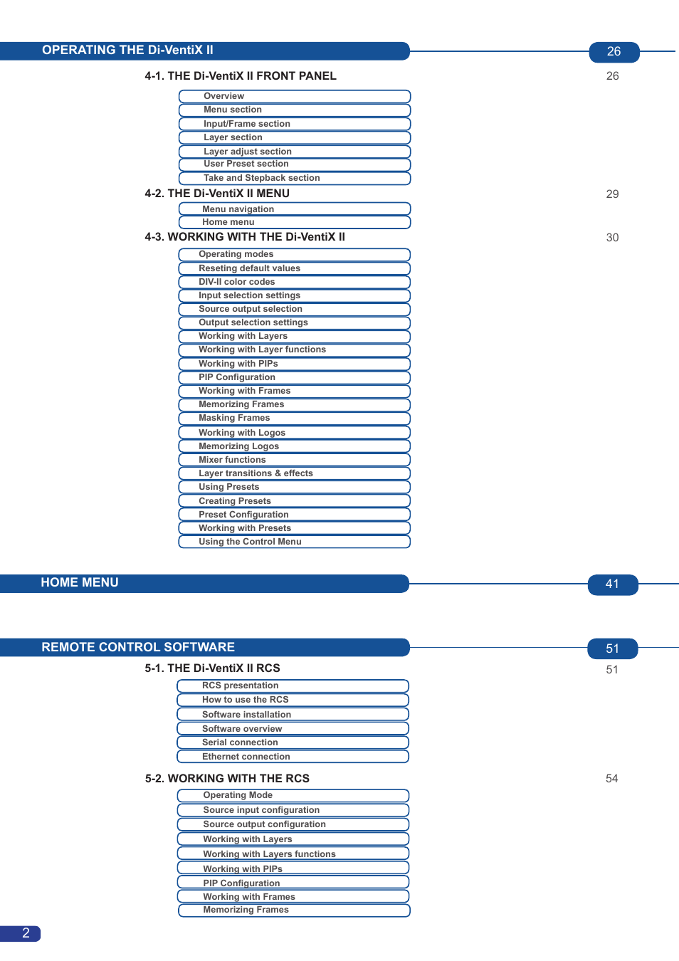 Analog Way Di-VentiX II User Manual | Page 4 / 88
