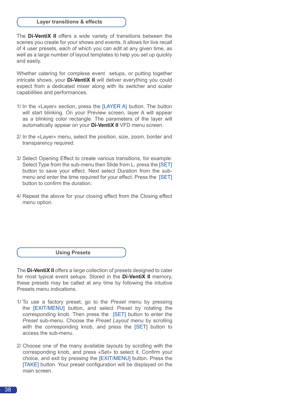 Analog Way Di-VentiX II User Manual | Page 40 / 88