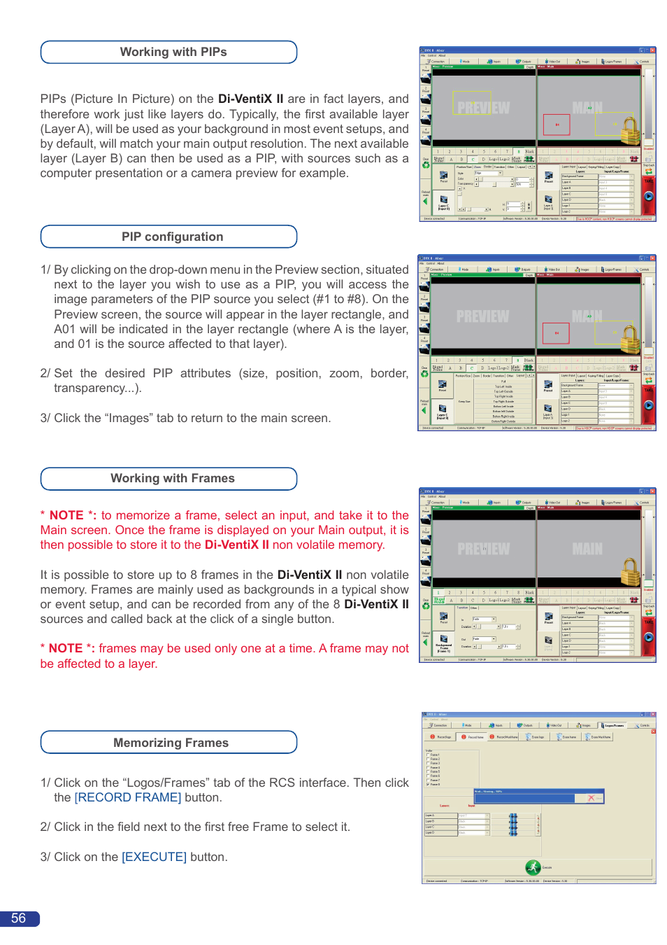 Analog Way Di-VentiX II User Manual | Page 58 / 88