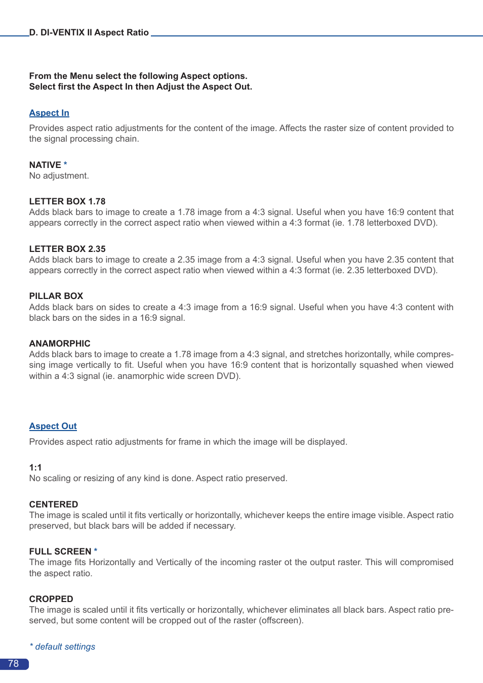 Analog Way Di-VentiX II User Manual | Page 80 / 88