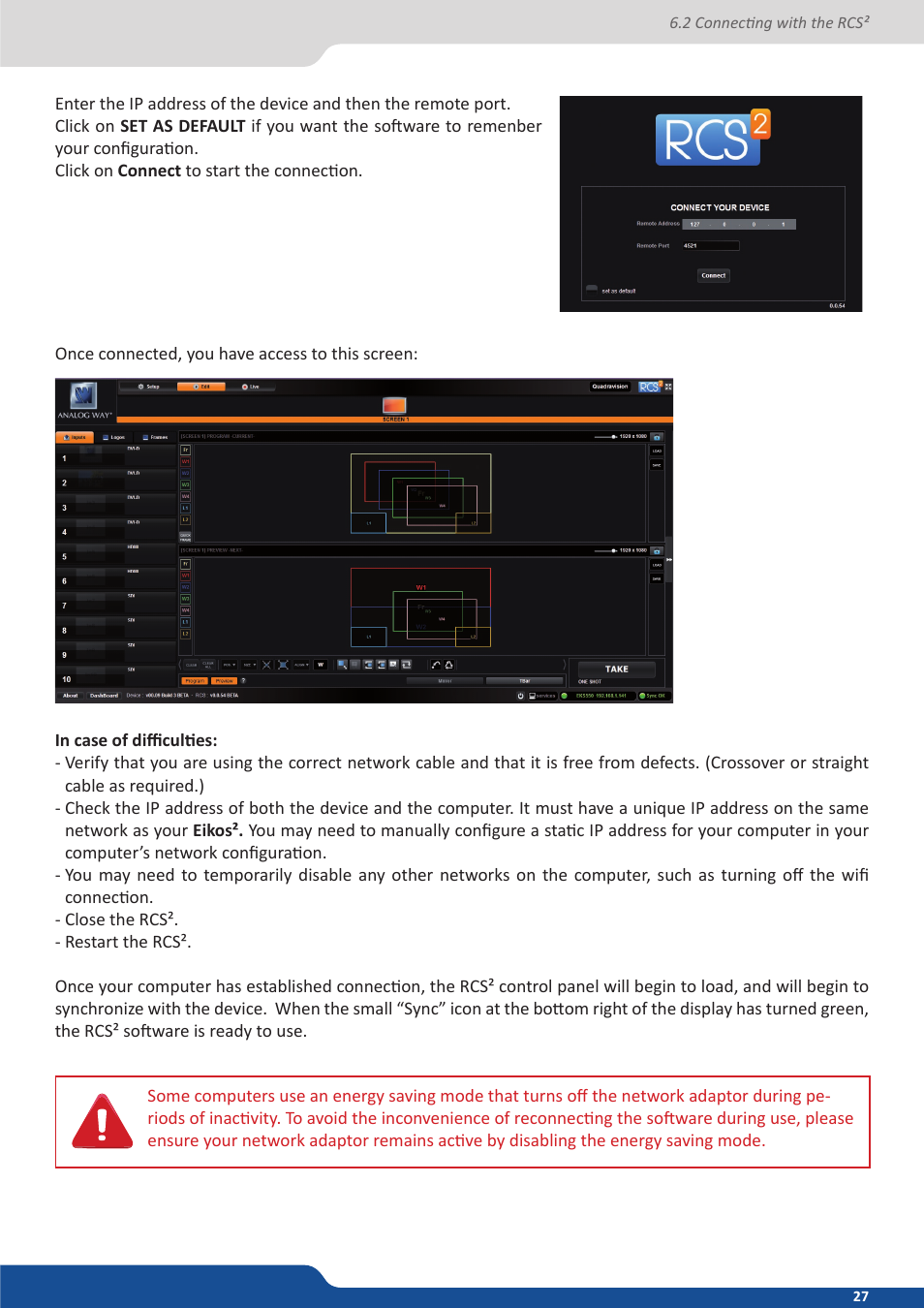Analog Way Eikos2 User Manual | Page 27 / 106