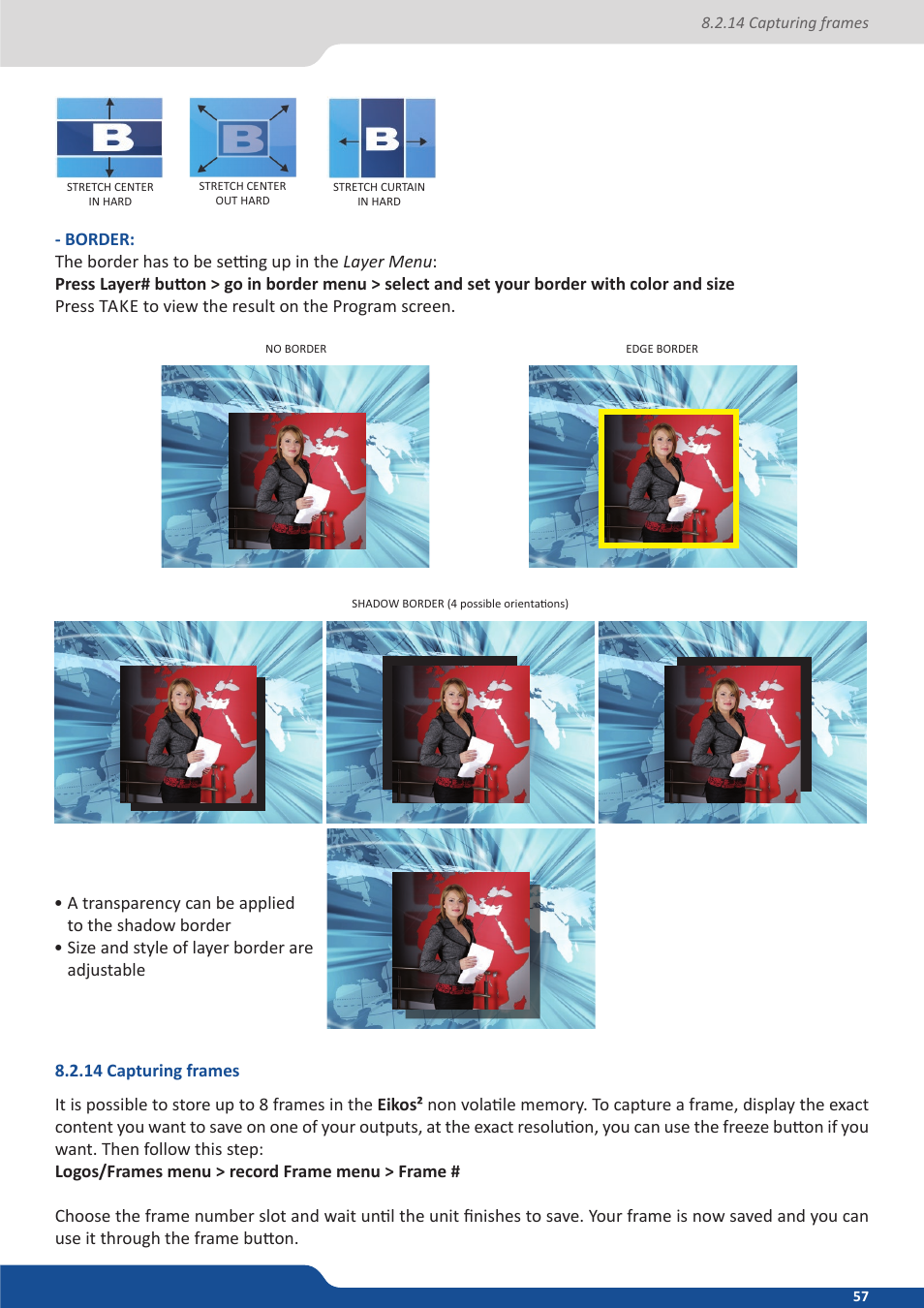 14 capturing frames | Analog Way Eikos2 User Manual | Page 57 / 106