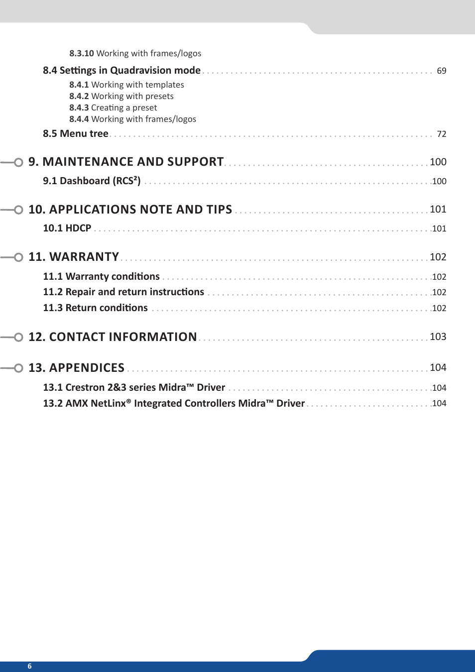 Analog Way Eikos2 User Manual | Page 6 / 106