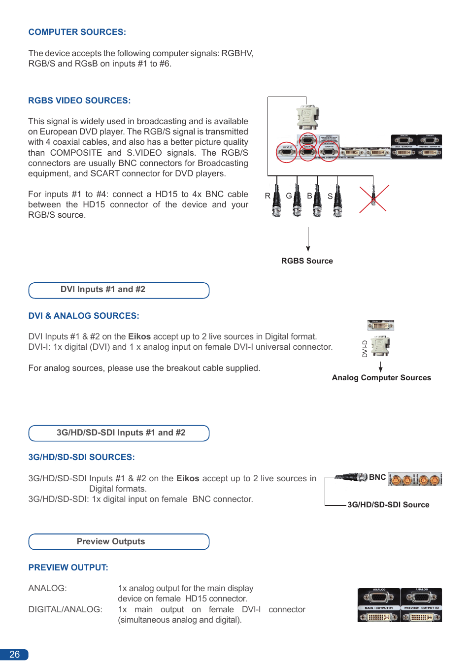 Analog Way Eikos User Manual | Page 28 / 92
