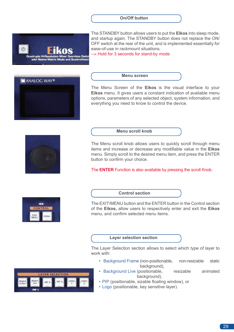 Analog Way Eikos User Manual | Page 31 / 92